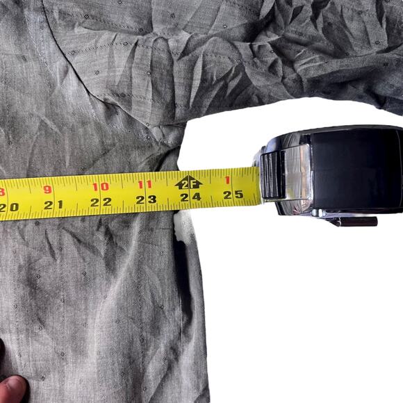 Impact Single Needle Tailoring Shirt Green Boxy Fit 90s Vintage Casual Mens - Picture 4 of 4